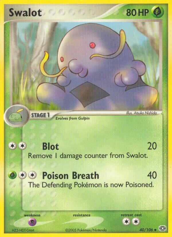 Swalot 040/107 — EX Emerald (English Pokémon TCG card)