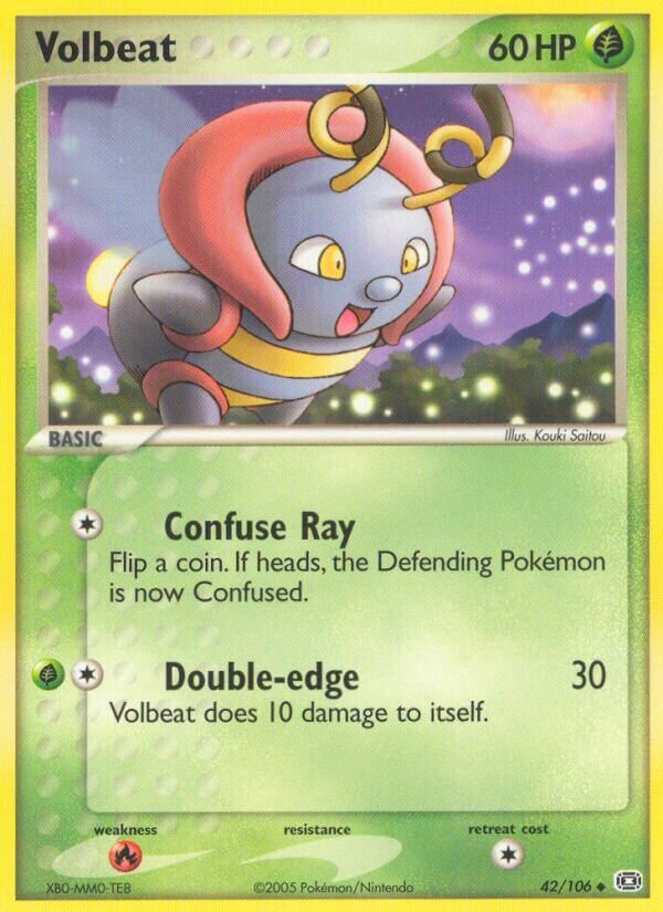 Volbeat 042/107 — EX Emerald (English Pokémon TCG card)