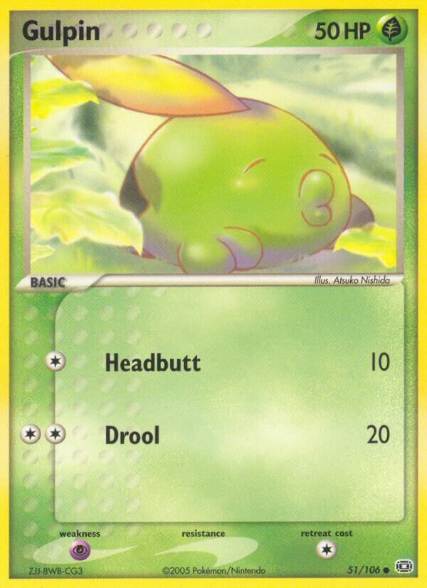 Gulpin 051/107 — EX Emerald (English Pokémon TCG card)