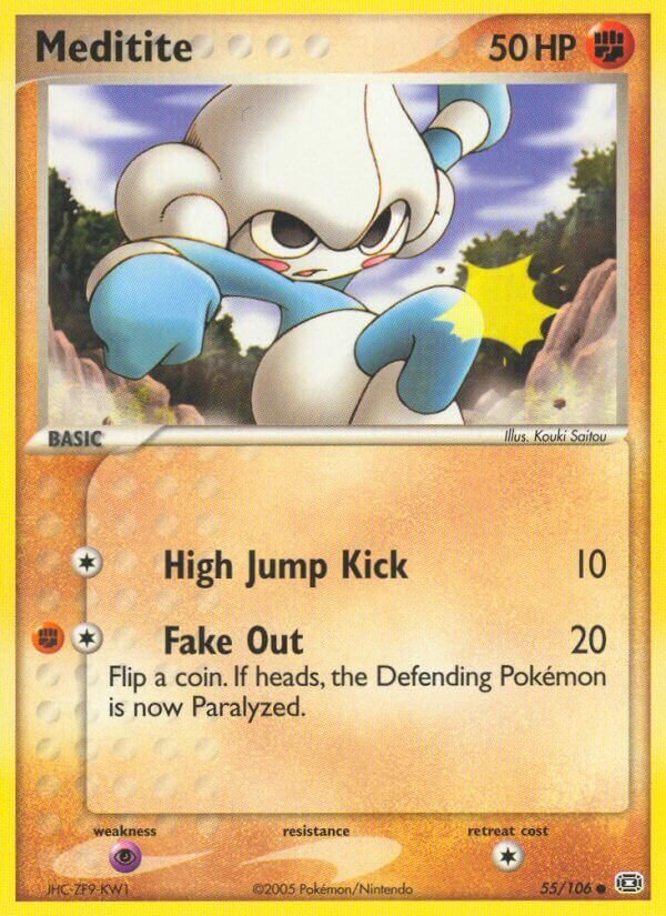 Meditite 055/107 — EX Emerald (English Pokémon TCG card)