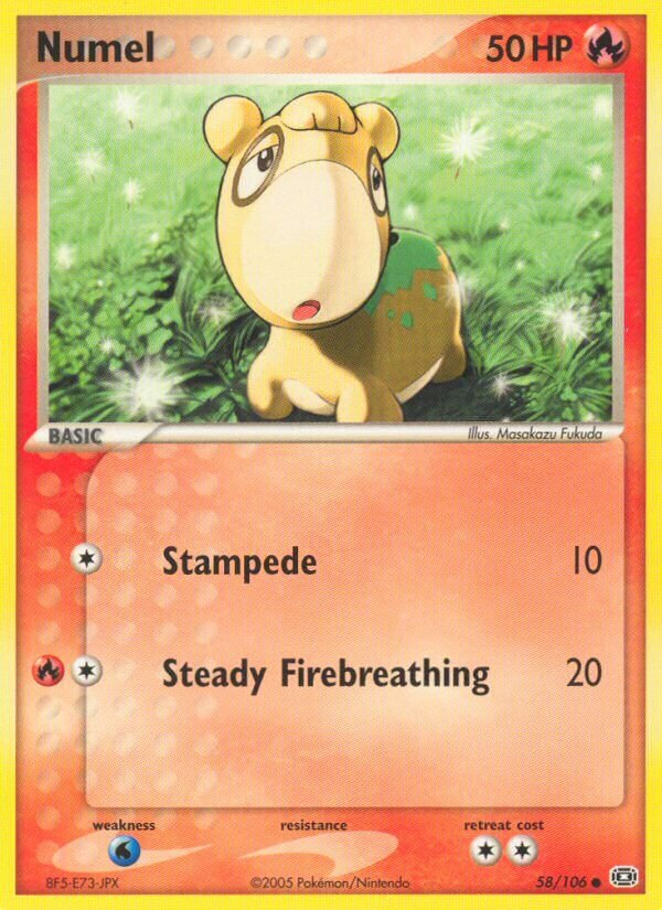 Numel 058/107 — EX Emerald (English Pokémon TCG card)