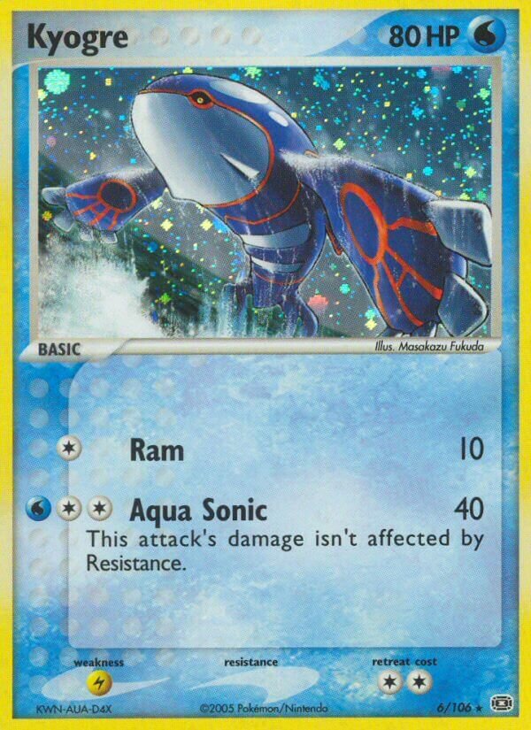 Kyogre 006/107 — EX Emerald (English Pokémon TCG card)