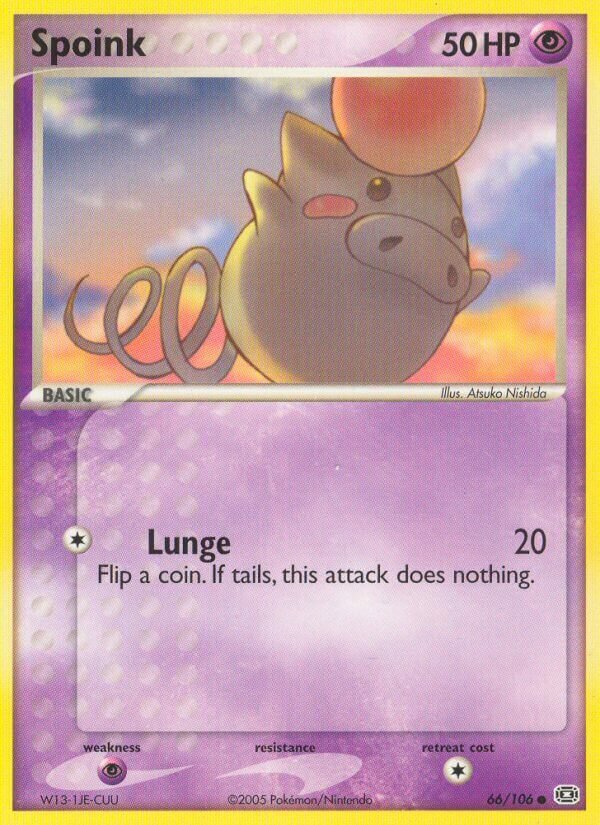 Spoink 066/107 — EX Emerald (English Pokémon TCG card)