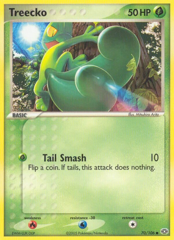 Treecko 070/107 — EX Emerald (English Pokémon TCG card)