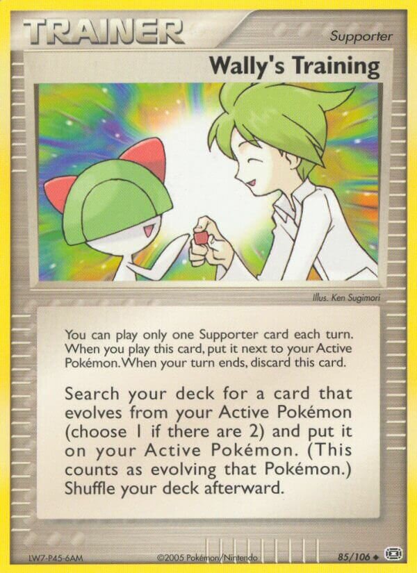 Wally's Training 085/107 — EX Emerald (English Pokémon TCG card)