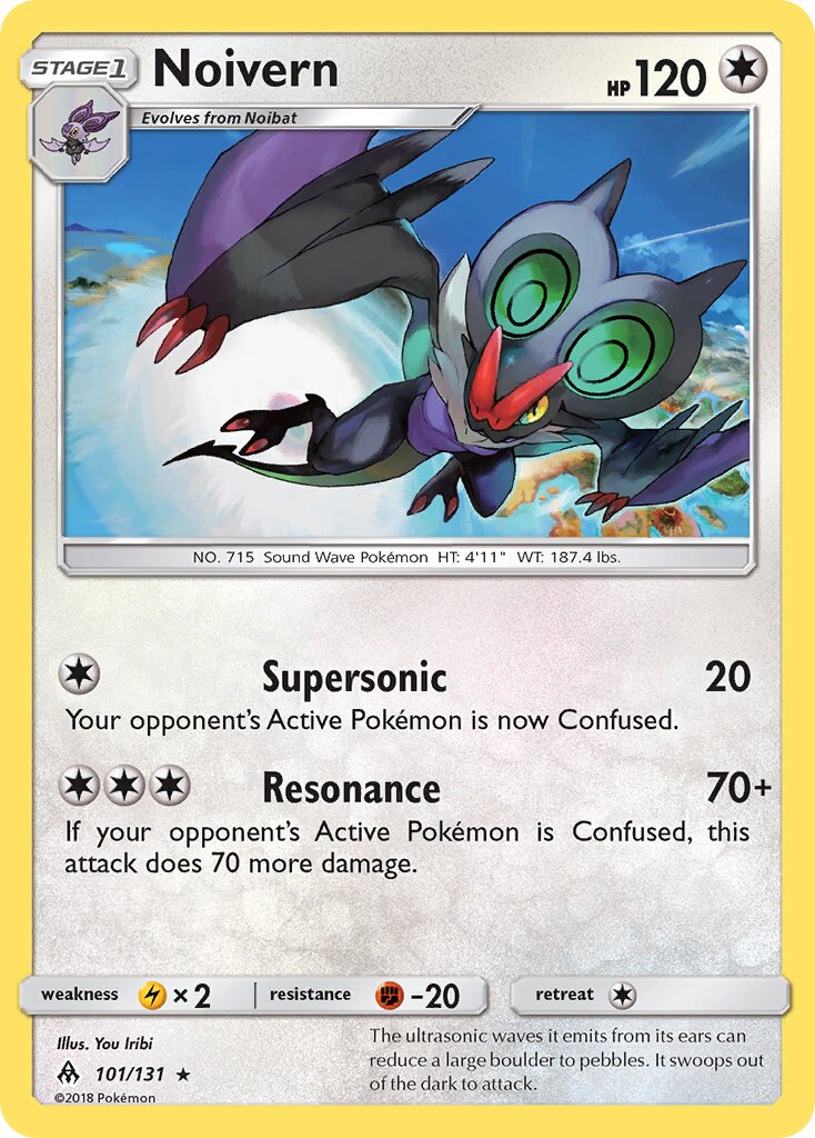 Noivern 101/131 — Forbidden Light (English Pokémon TCG card)