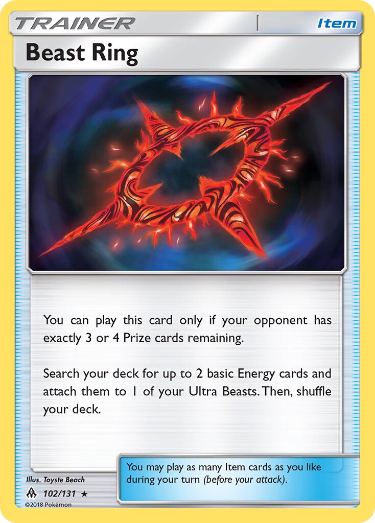 Beast Ring 102/131 — Forbidden Light (English Pokémon TCG card)