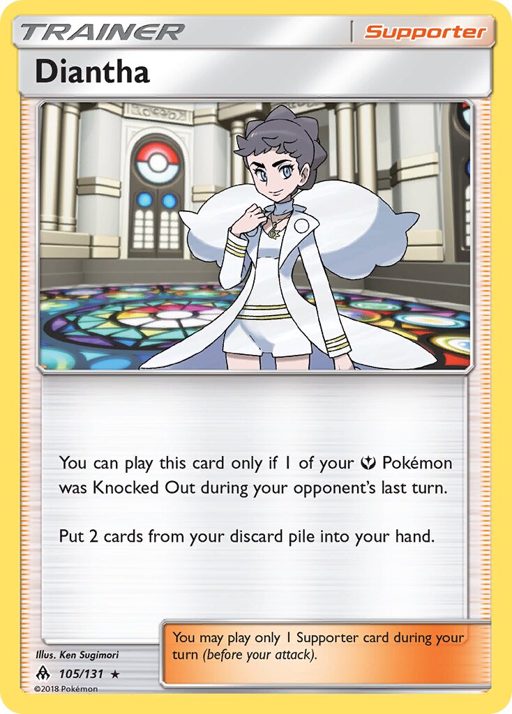 Diantha 105/131 — Forbidden Light (English Pokémon TCG card)