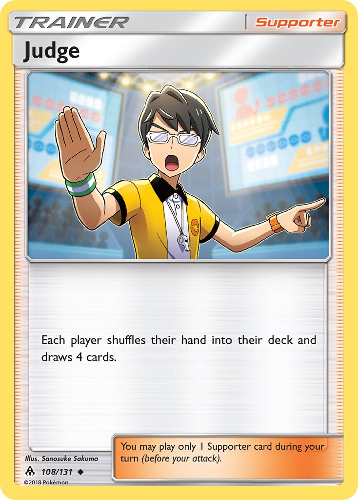 Judge 108/131 — Forbidden Light (English Pokémon TCG card)
