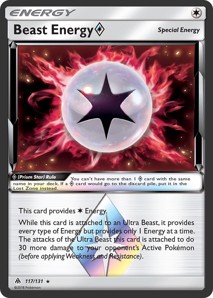 Beast Energy ◇ 117/131 — Forbidden Light (English Pokémon TCG card)