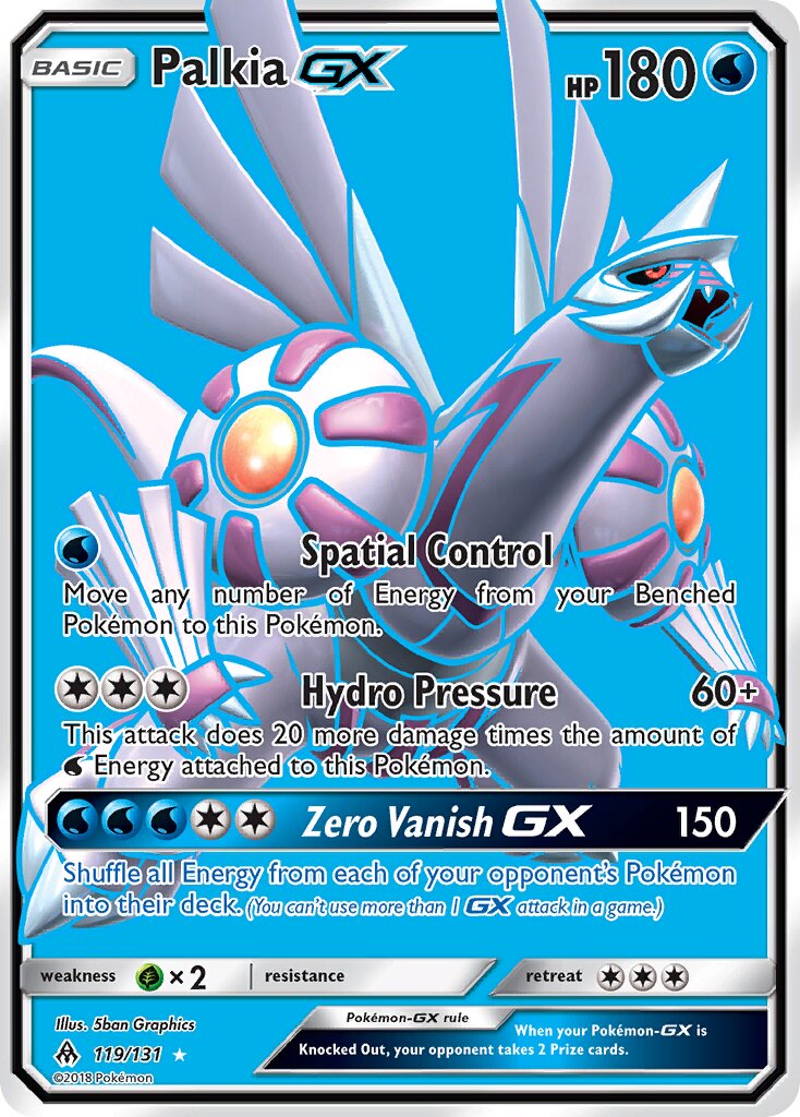 Palkia-GX 119/131 — Forbidden Light (English Pokémon TCG card)