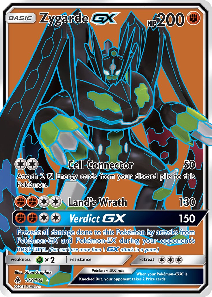 Zygarde-GX 123/131 — Forbidden Light (English Pokémon TCG card)