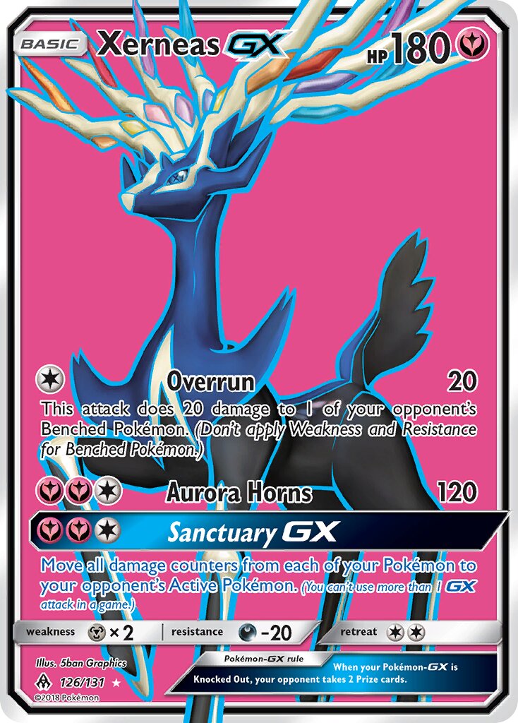 Xerneas-GX 126/131 — Forbidden Light (English Pokémon TCG card)