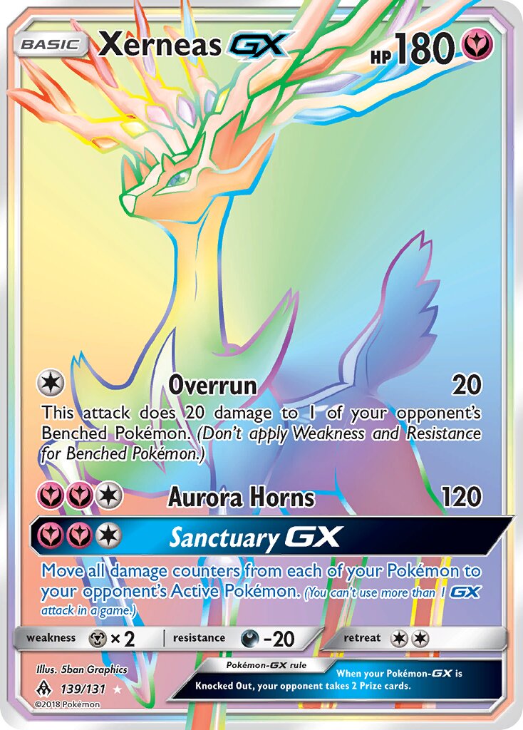 Xerneas-GX 139/131 — Forbidden Light (English Pokémon TCG card)