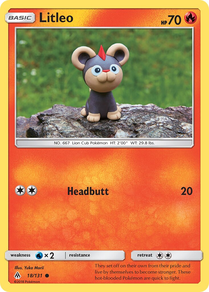 Litleo 018/131 — Forbidden Light (English Pokémon TCG card)