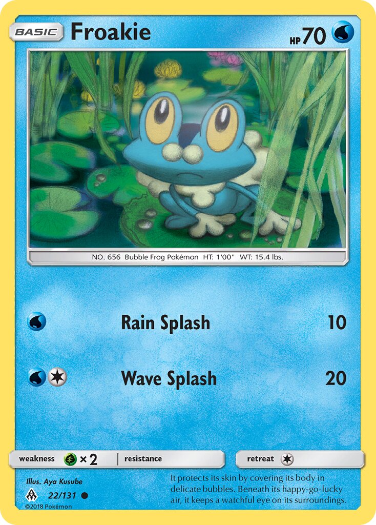 Froakie 022/131 — Forbidden Light (English Pokémon TCG card)