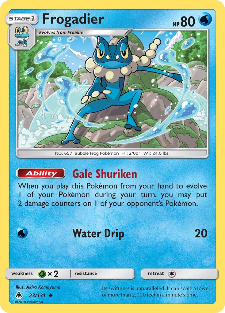 Frogadier 023/131 — Forbidden Light (English Pokémon TCG card)
