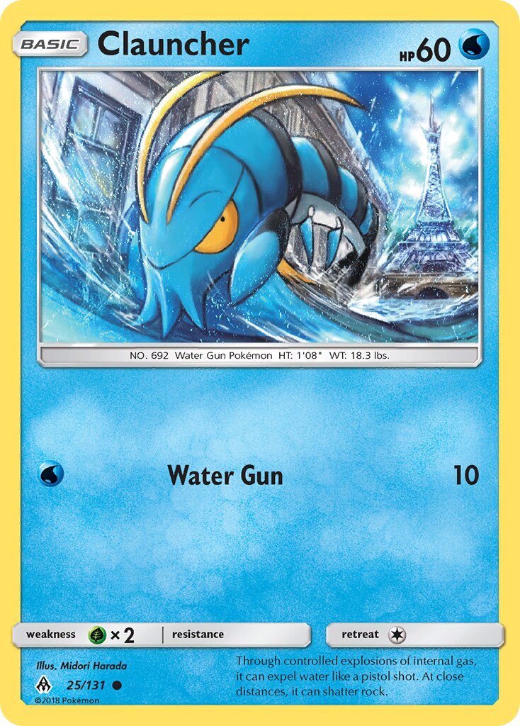 Clauncher 025/131 — Forbidden Light (English Pokémon TCG card)