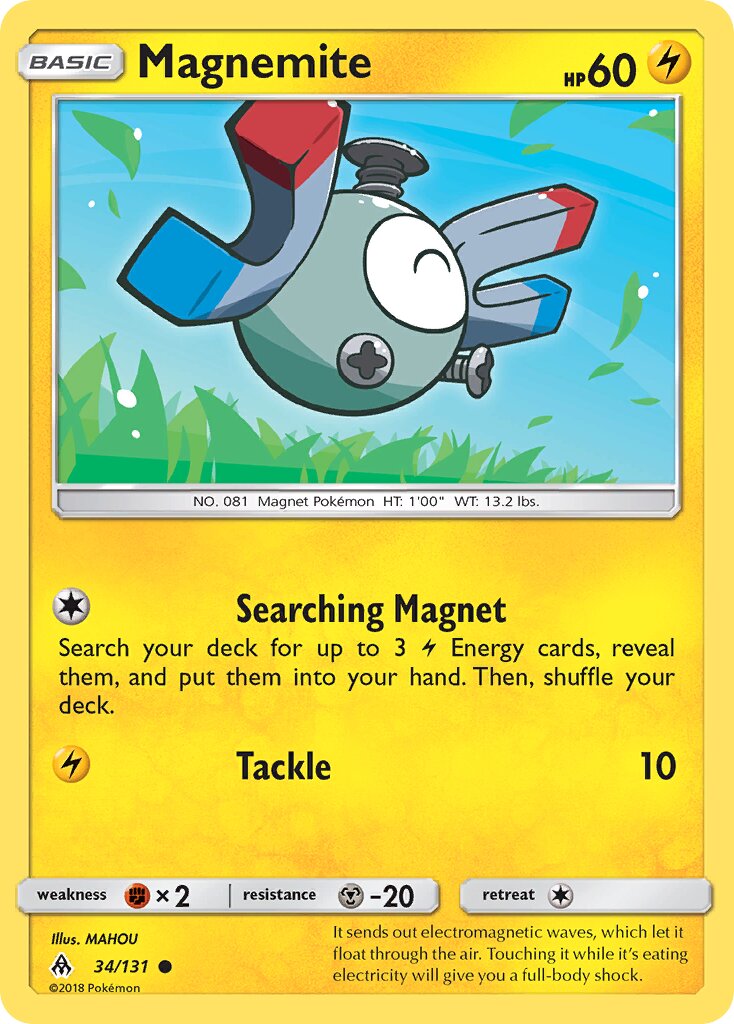 Magnemite 034/131 — Forbidden Light (English Pokémon TCG card)