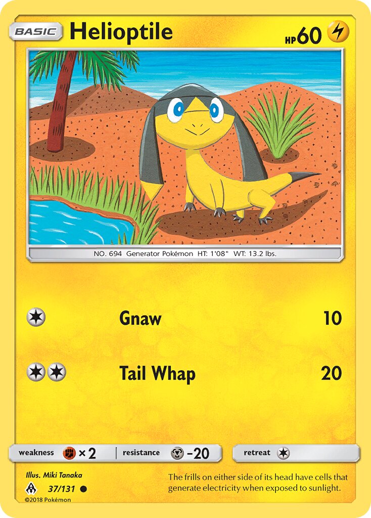 Helioptile 037/131 — Forbidden Light (English Pokémon TCG card)
