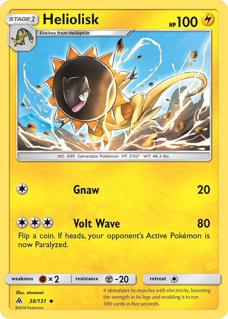 Heliolisk 038/131 — Forbidden Light (English Pokémon TCG card)
