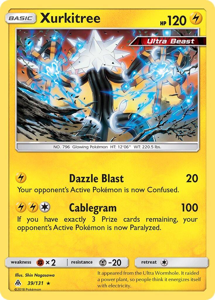 Xurkitree 039/131 — Forbidden Light (English Pokémon TCG card)