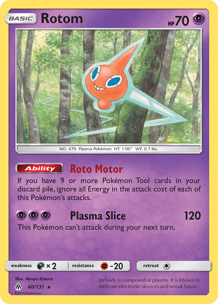 Rotom 040/131 — Forbidden Light (English Pokémon TCG card)