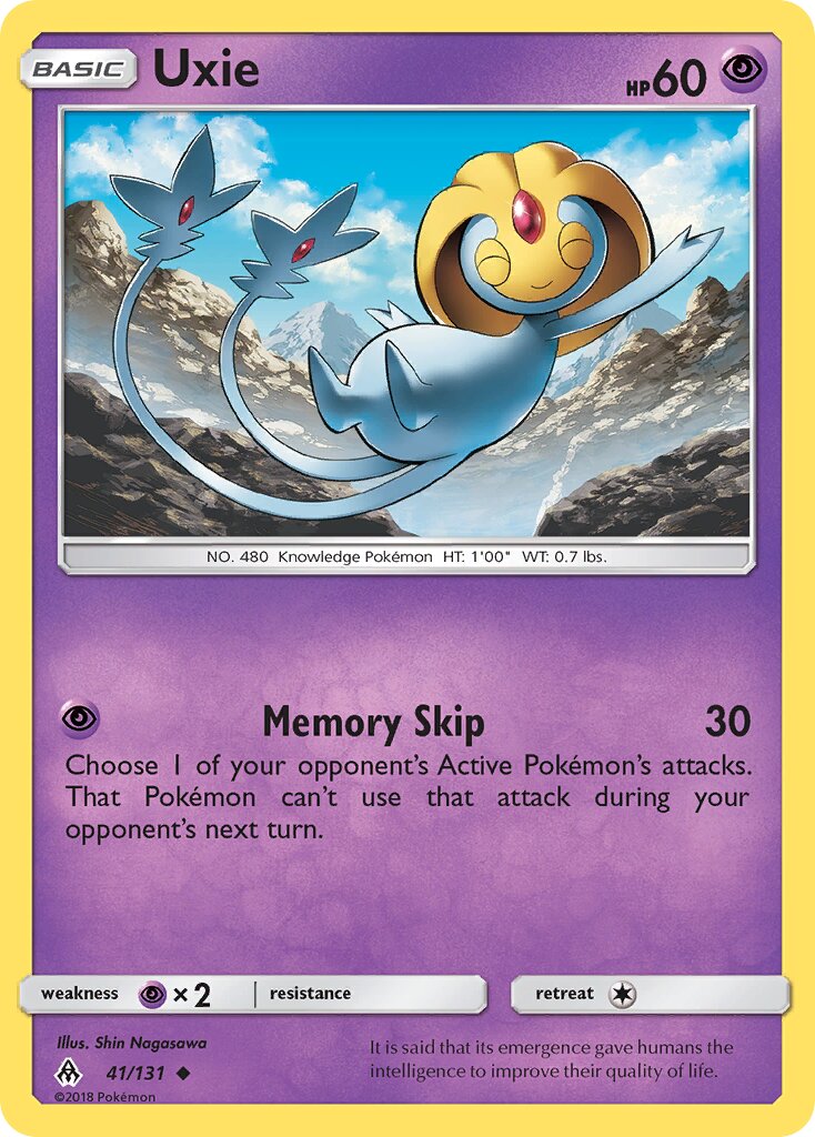 Uxie 041/131 — Forbidden Light (English Pokémon TCG card)