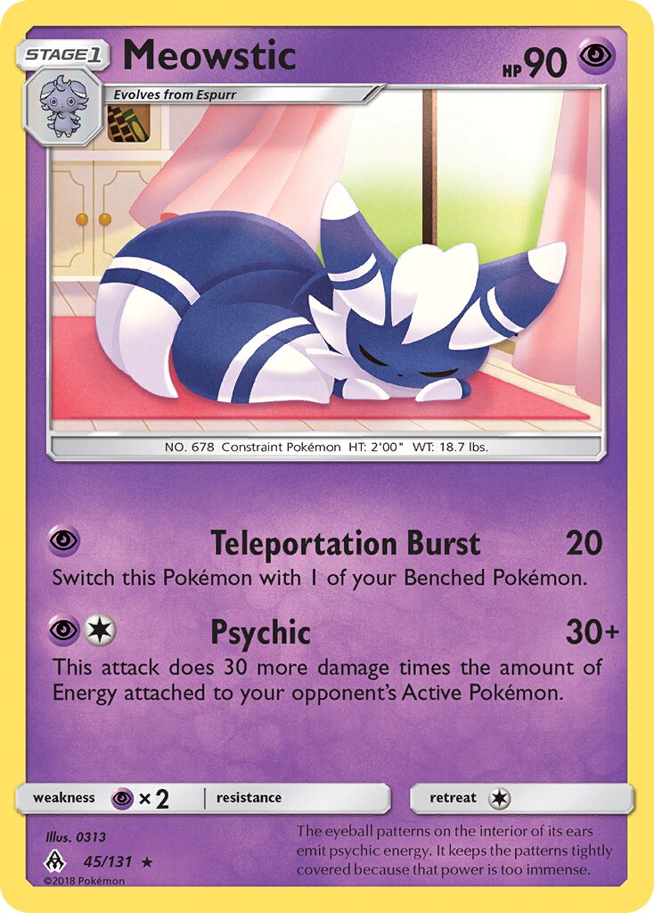 Meowstic 045/131 — Forbidden Light (English Pokémon TCG card)