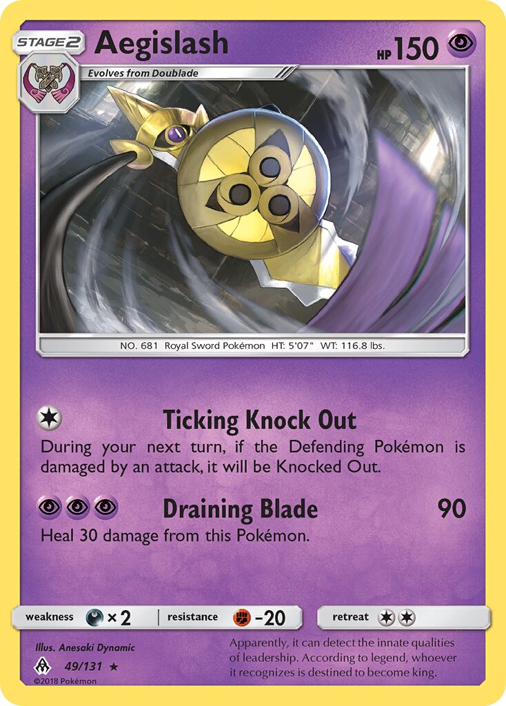 Aegislash 049/131 — Forbidden Light (English Pokémon TCG card)