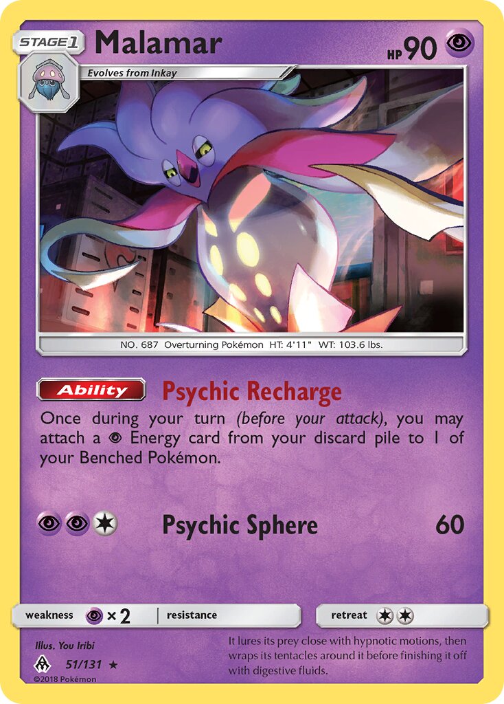 Malamar 051/131 — Forbidden Light (English Pokémon TCG card)