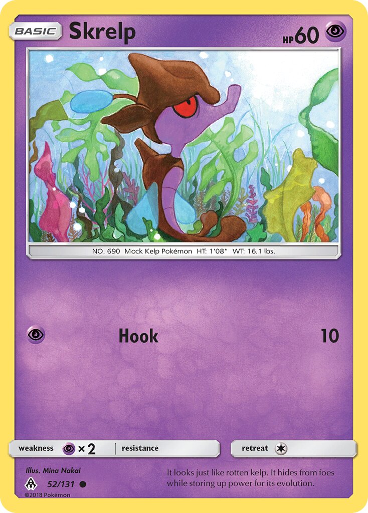 Skrelp 052/131 — Forbidden Light (English Pokémon TCG card)