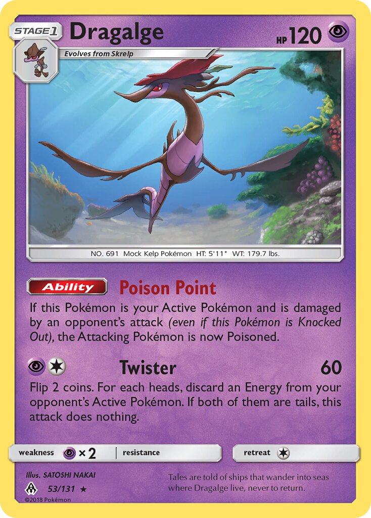 Dragalge 053/131 — Forbidden Light (English Pokémon TCG card)