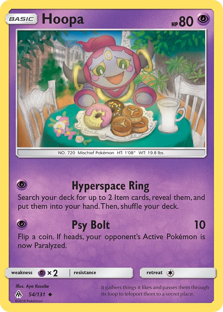 Hoopa 054/131 — Forbidden Light (English Pokémon TCG card)