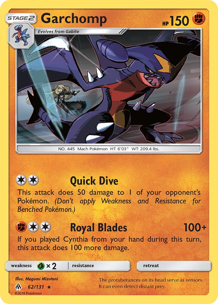 Garchomp 062/131 — Forbidden Light (English Pokémon TCG card)