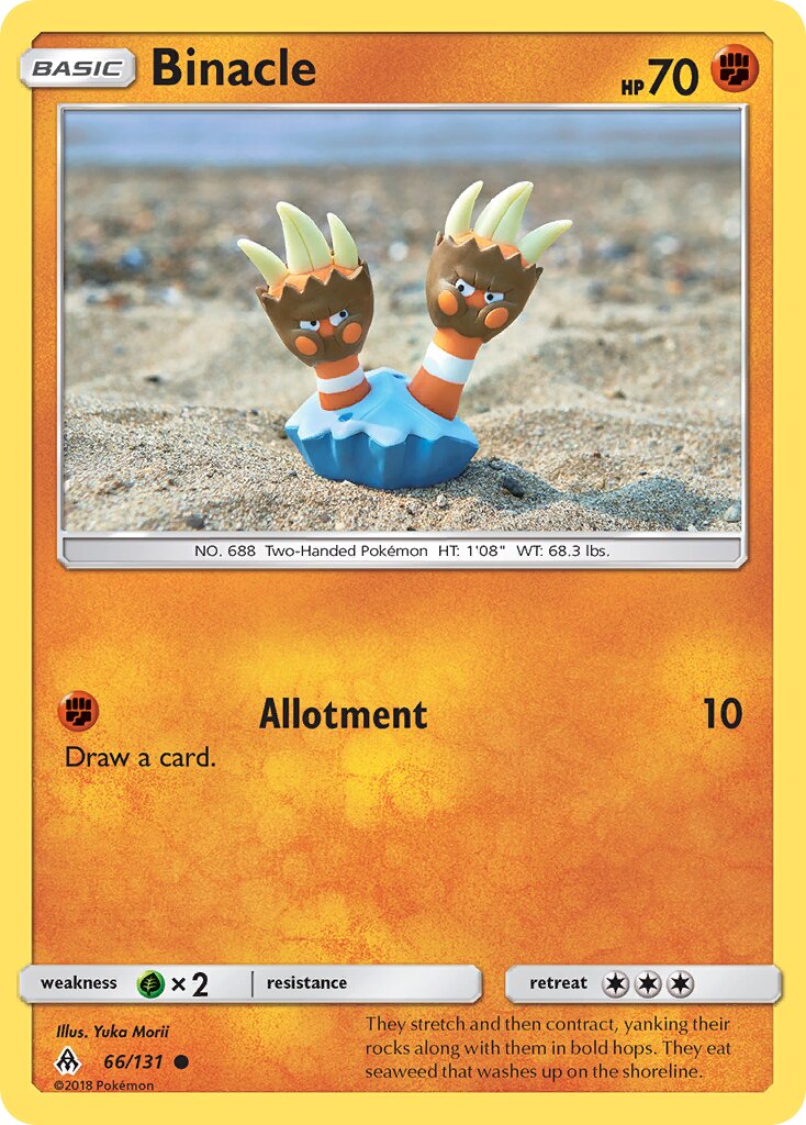 Binacle 066/131 — Forbidden Light (English Pokémon TCG card)
