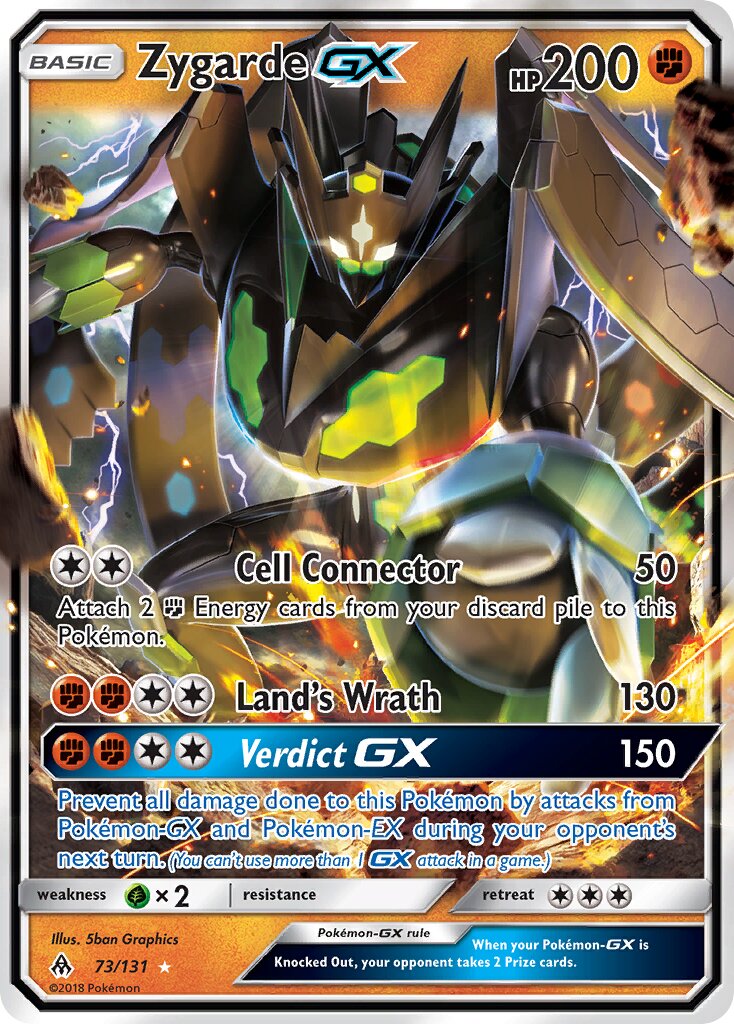 Zygarde-GX 073/131 — Forbidden Light (English Pokémon TCG card)