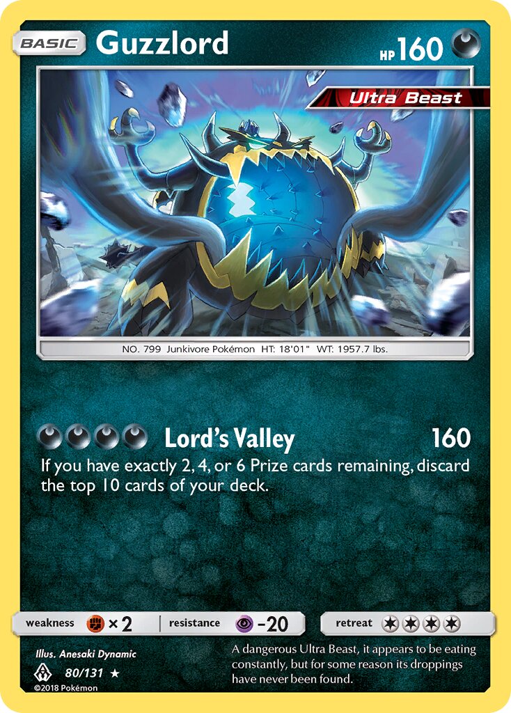 Guzzlord 080/131 — Forbidden Light (English Pokémon TCG card)
