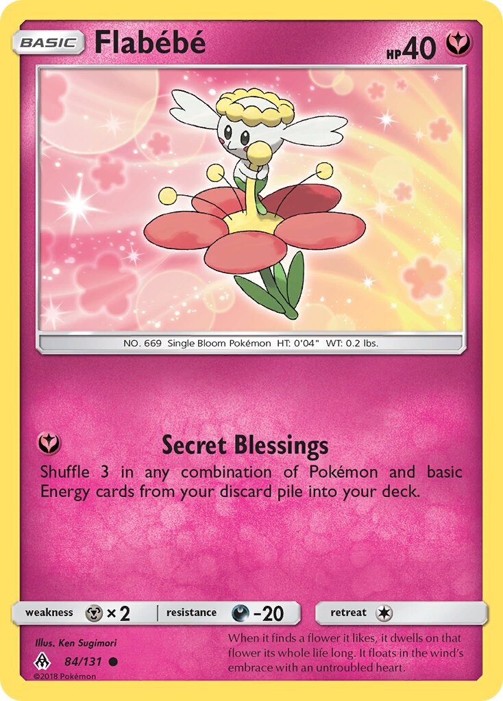 Flabébé 084/131 — Forbidden Light (English Pokémon TCG card)