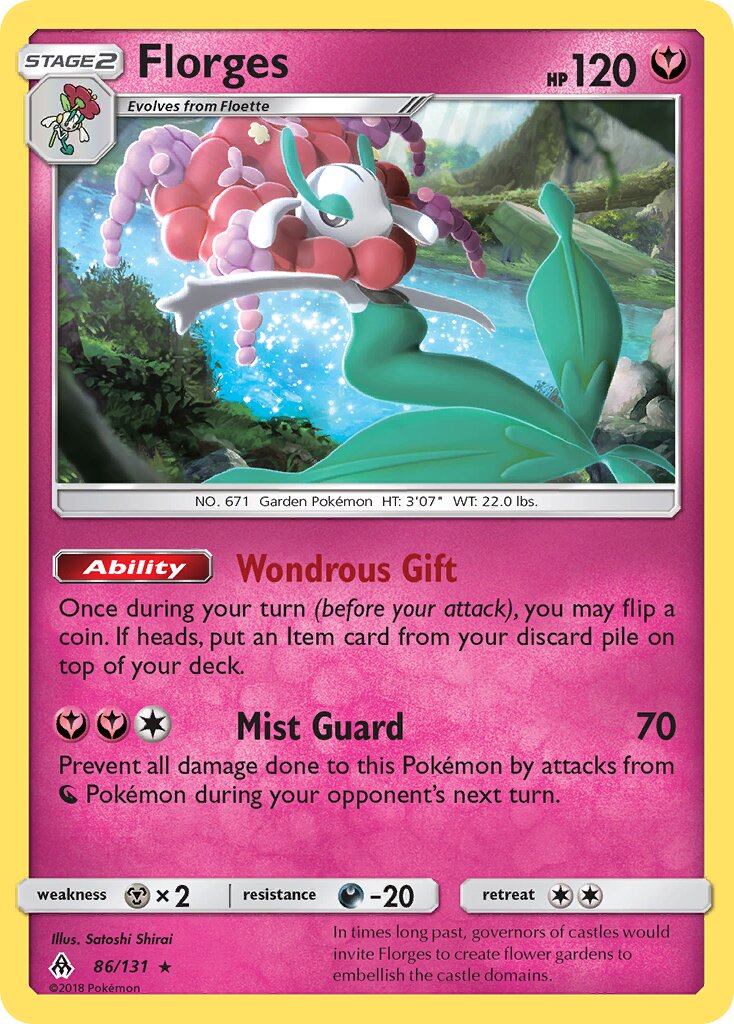 Florges 086/131 — Forbidden Light (English Pokémon TCG card)