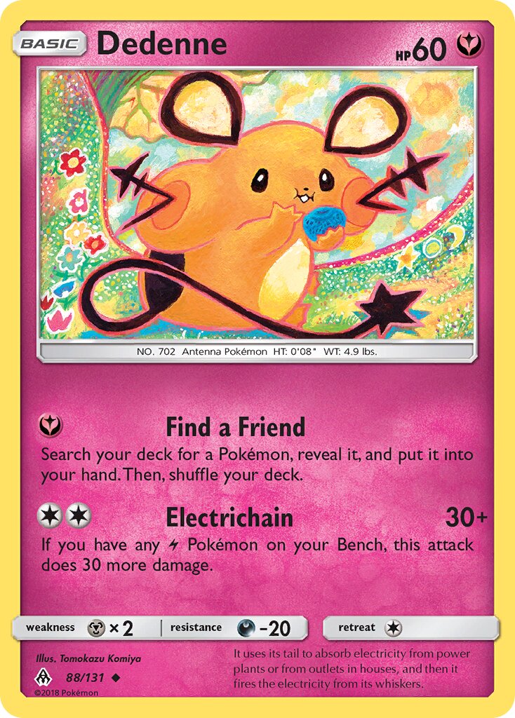 Dedenne 088/131 — Forbidden Light (English Pokémon TCG card)