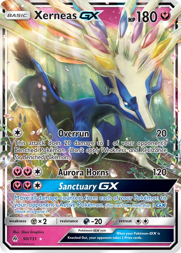 Xerneas-GX 090/131 — Forbidden Light (English Pokémon TCG card)