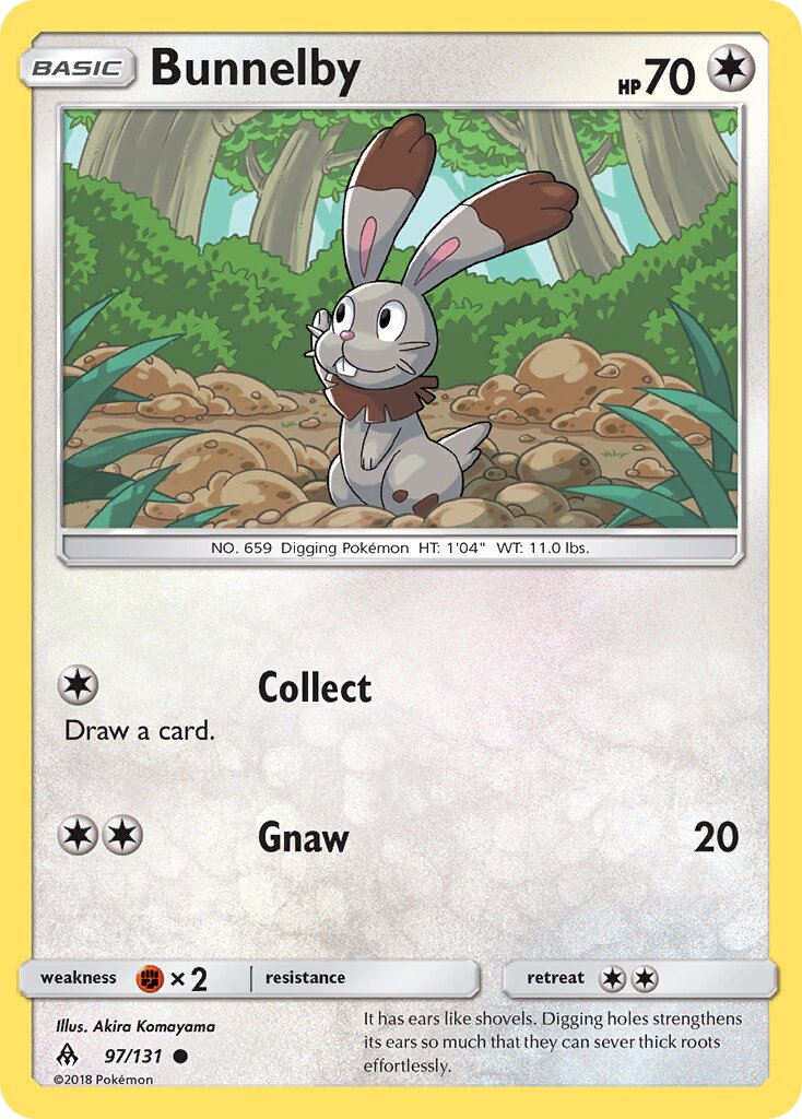Bunnelby 097/131 — Forbidden Light (English Pokémon TCG card)