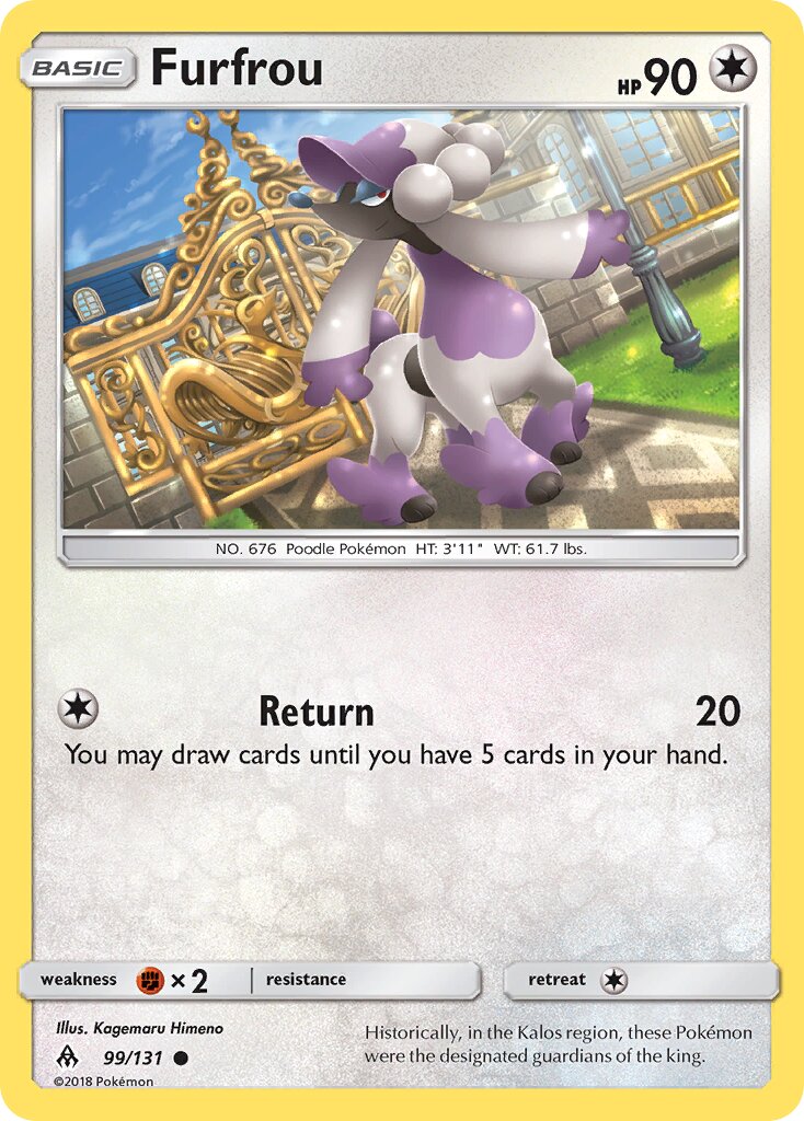 Furfrou 099/131 — Forbidden Light (English Pokémon TCG card)
