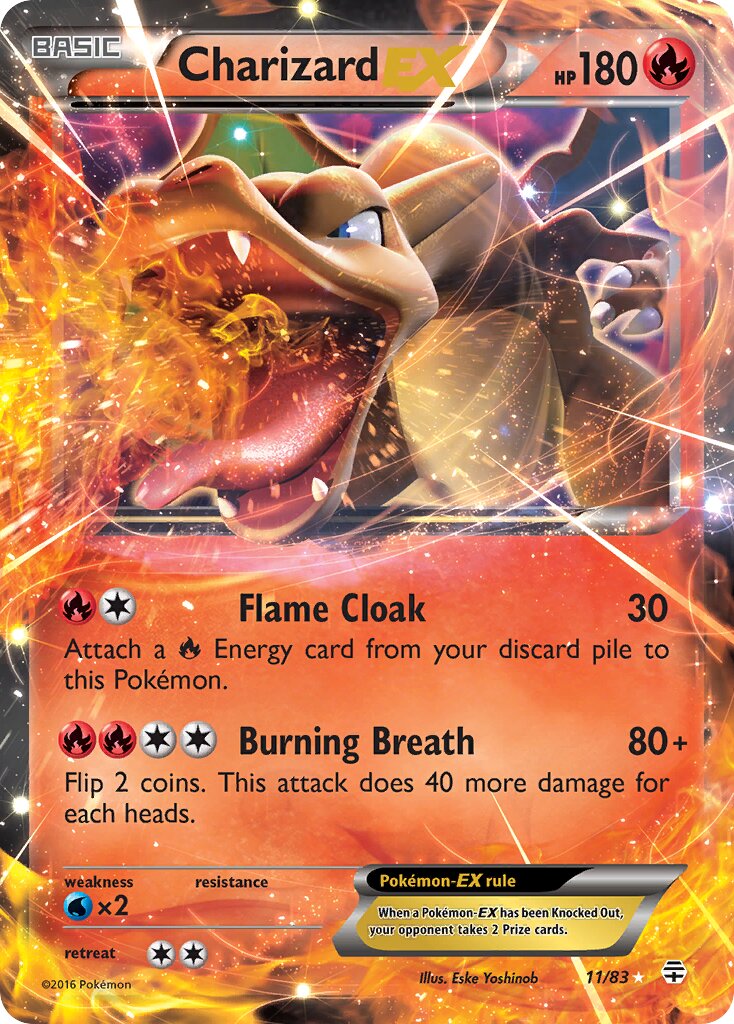 Charizard-EX 011 — Generations (English Pokémon TCG card)
