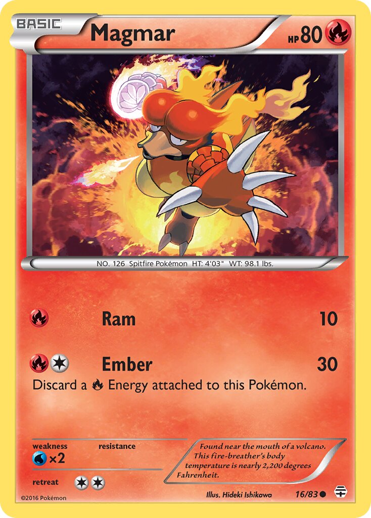 Magmar 016 — Generations (English Pokémon TCG card)