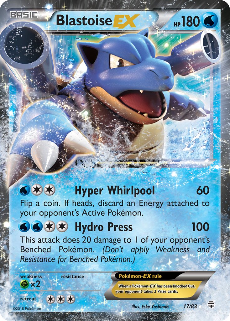 Blastoise-EX 017 — Generations (English Pokémon TCG card)