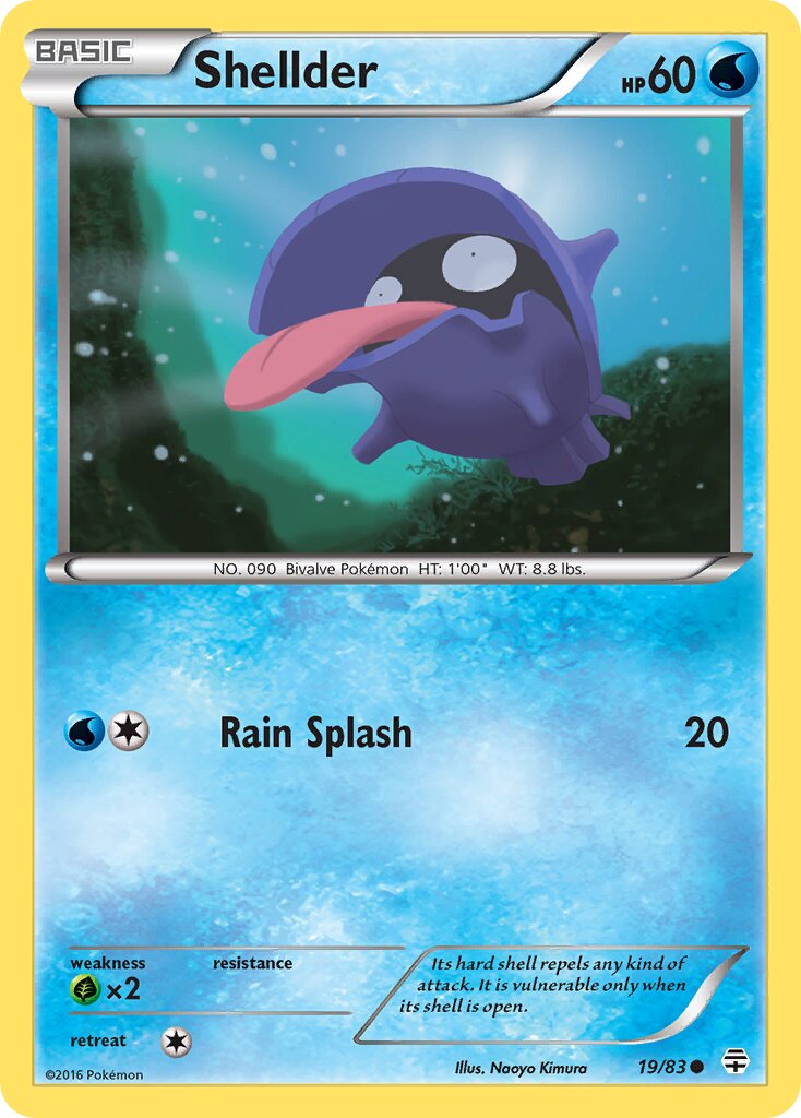 Shellder 019 — Generations (English Pokémon TCG card)