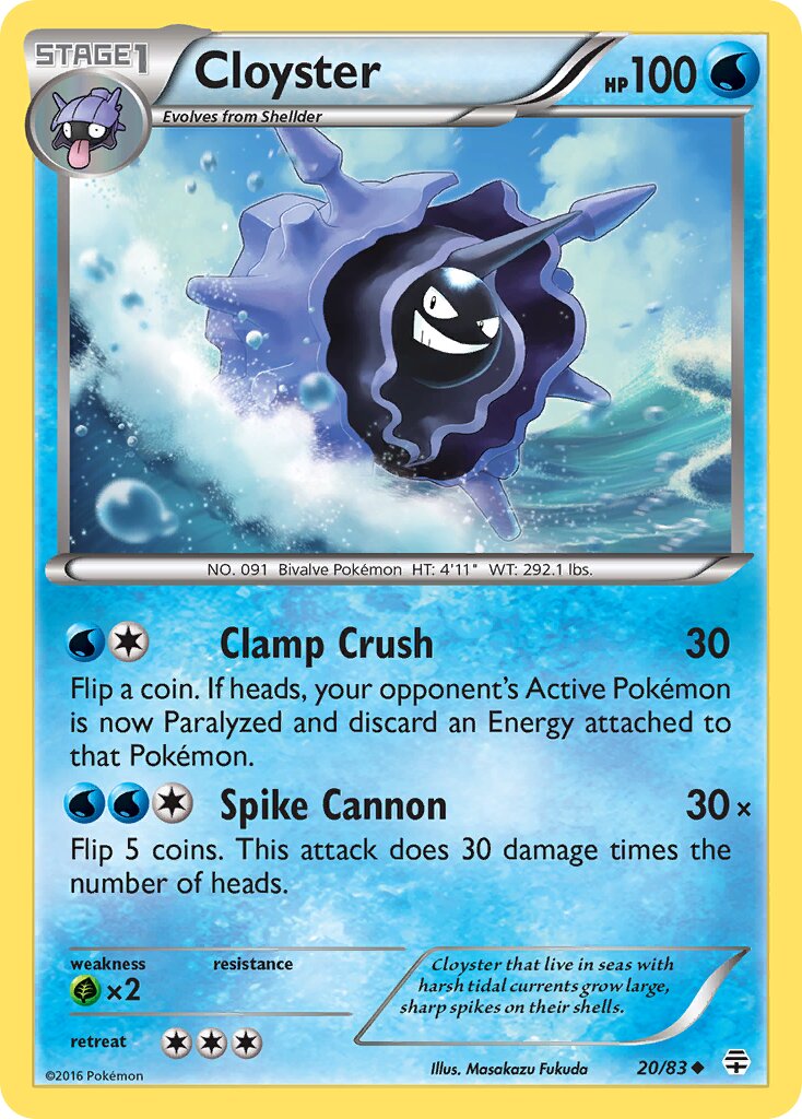 Cloyster 020 — Generations (English Pokémon TCG card)
