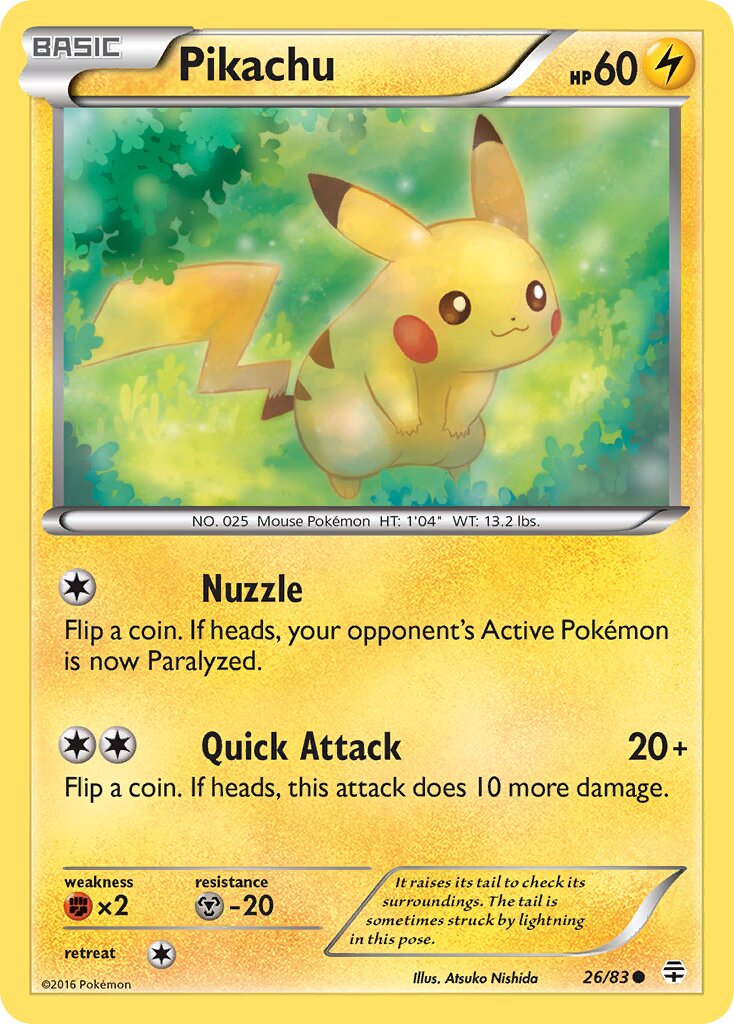 Pikachu 026 — Generations (English Pokémon TCG card)